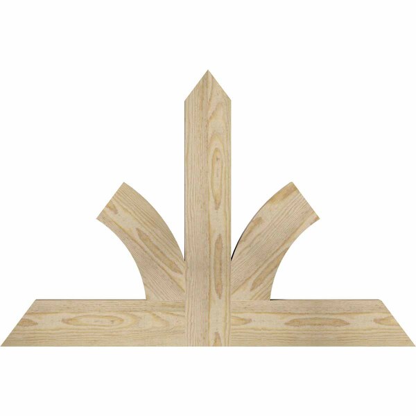 Ekena Millwork Richland Rough Sawn Timber Gable Bracket, Douglas Fir, 36"W x 24"H x 2"D x 4"F, 16/12 Pitch GBW036X24X0204RIC00RDF - main